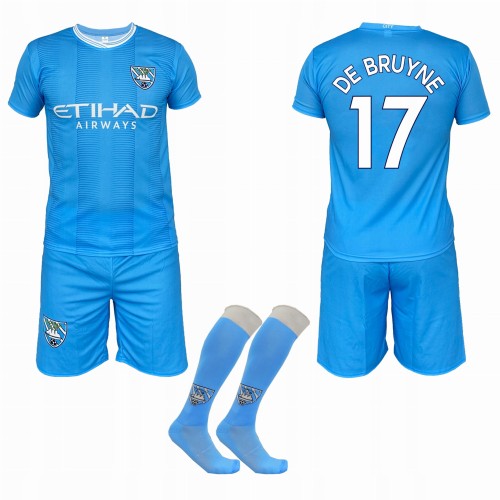 De Bruine Manchester City strój komplet piłkarski + getry (1).jpg