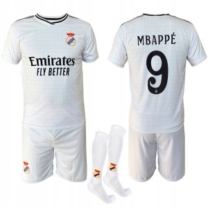 Mbappe Real Madryt strój komplet piłkarski koszulka spodenki + getry 