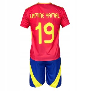 Strój piłkarski Lamine Yamal Hiszpania komplet koszulka + spodenki