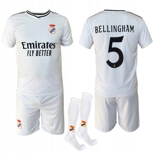 Bellingham Real Madryt strój komplet piłkarski koszulka spodenki + getry 