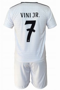 Strój piłkarski Vinicius Junior Real Madryt Vini JR 7 komplet koszulka + spodenki 