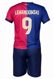 Strój piłkarski Lewandowski Barcelona koszulka + spodenki