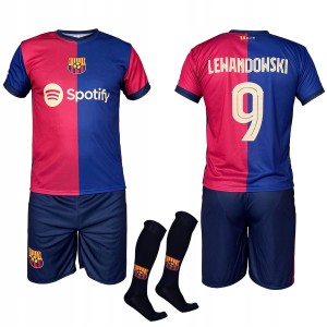 Strój piłkarski Lewandowski Barcelona - koszulka spodenki  + getry 
