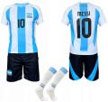 Messi Argentyna strój komplet piłkarski sportowy + getry.jpeg