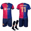 Raphinha Barcelona strój komplet piłkarski sportowy + getry (1).jpeg