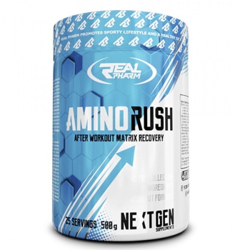 Real Pharm Amino Rush aminokwasy BCAA EAA glutamina cytrulina 500g.jpg