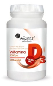 Aliness Witamina D3 4000 j.m. FORTE 120 kapsułek