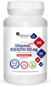 Aliness UbiquinoL™ KANEKA Naturalny KOENZYM Q10 100mg 60 Vege caps