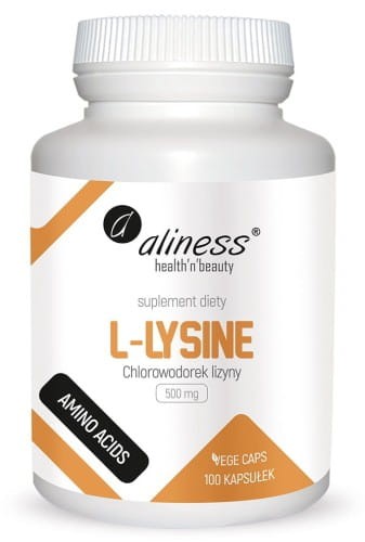 Aliness L-Lysine  (chlorowodorek) 500 mg x 100 Vege caps..jpg