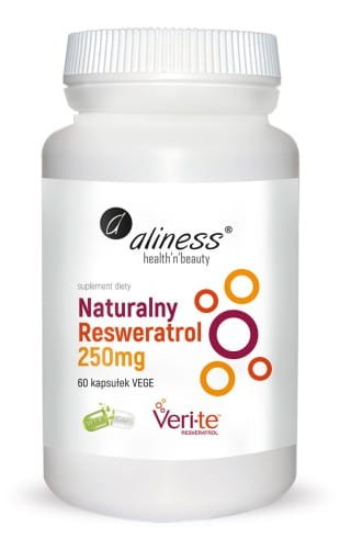 Aliness Naturalny Resweratrol Veri-Te 250mg x 60 Vege caps..jpg