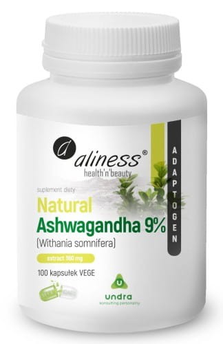 Aliness Natural Ashwaganda 560 mg 9% x 100 Vege caps..jpg