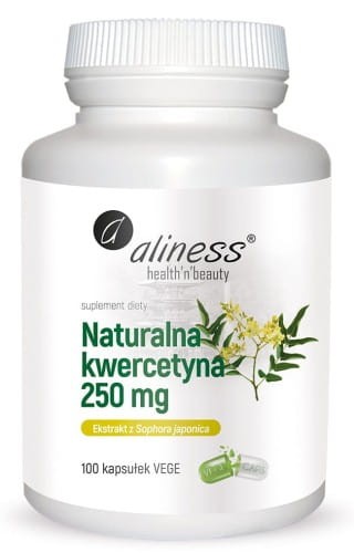 Aliness Naturalna kwercetyna 250 mg x 100 Vege caps.jpg