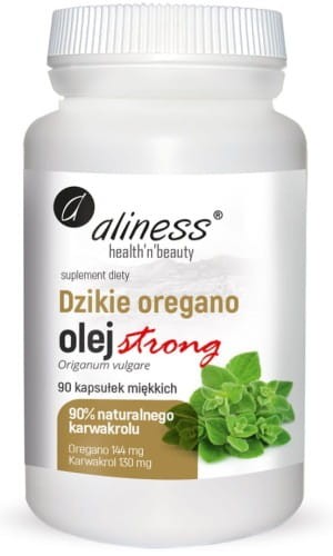 Aliness Dzikie oregano  olej STRONG 100%  naturalny x 90 kapsułek miękkich.jpg