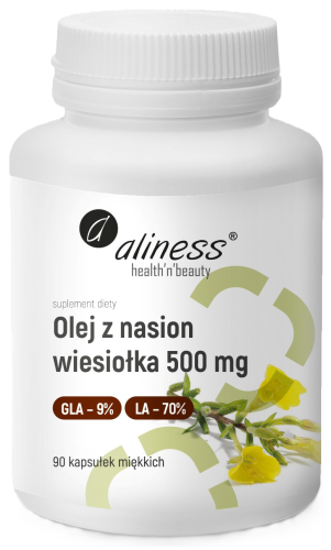 Aliness Olej z nasion wiesiołka 9%70% 500 mg x 90 caps.png