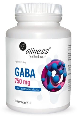 Aliness GABA (Gamma amino butyric acid) 750 mg x 100 Vege tabs.jpg