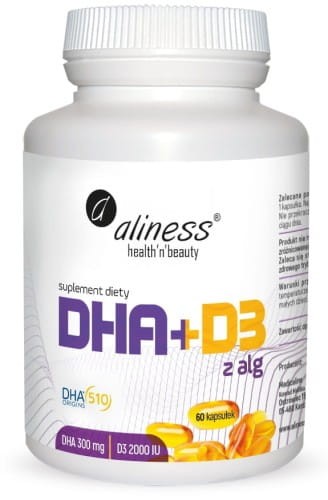 Aliness Omega DHA 300 mg z alg + D3 2000IU x 60 caps.jpg