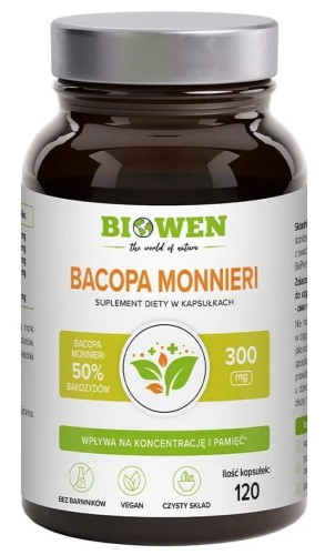 Biowen Bacopa Monnieri - 120 kapsułek
