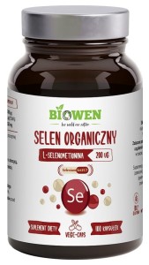 Biowen Selen organiczny 100 kapsułek odporność tarczyca włosy paznokcie