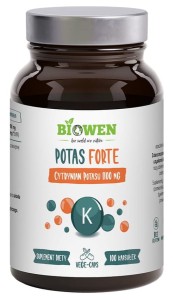 Biowen Potas Forte cytrynian potasu 100 kapsułek mięsnie ciśnienie układ nerwowy