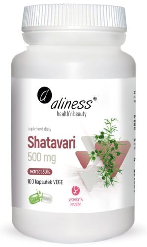 Aliness Shatavari ekstrakt 30% 500 mg x 100 Vege caps..jpg
