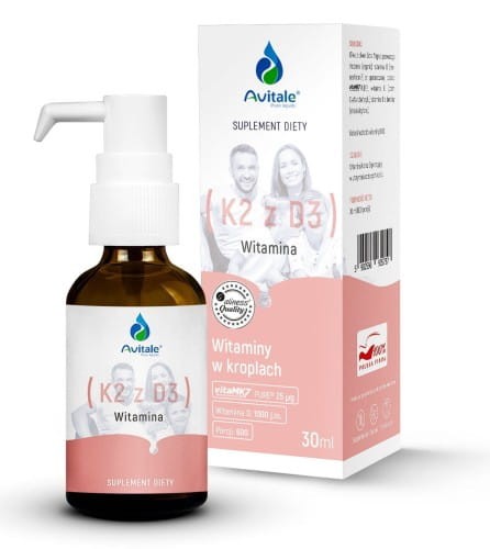 Avitale Witamina K2 (Vita MK7) 25uq + D3 1000IU Olive 30 ml.jpg