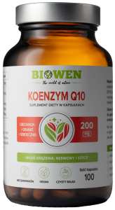 Biowen Koenzym Q10 100 mg 100 kapsułek energia serce serdecznik 