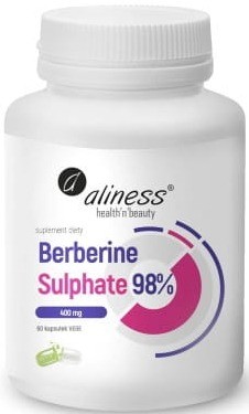 Aliness Berberine Sulphate 98% 400 mg x 60 Vege caps..jpg