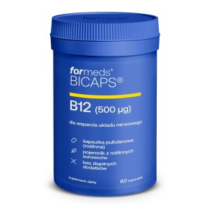 Formeds BICAPS B12 Witamina B12 60 kapsułek energia nerwy koncentracja odporność