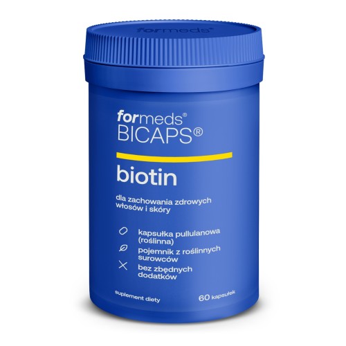 Formeds BICAPS biotin Biotyna 2500µg D-biotyna 60 kapsułek włosy skóra paznokcie (1).jpg