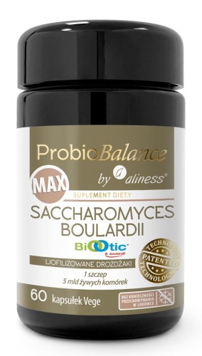 Aliness ProbioBALANCE MAX 5 mld250mg Saccharomyces Boualardii 60 kapsułek.jpg