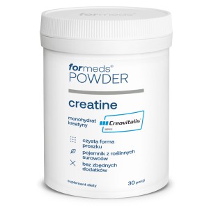 Formeds POWDER creatine Kreatyna Monohydrat Creavitalis 30 porcji Mięśnie smak naturalny