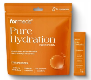 Formeds Pure Hydration Pomarańcza Elektrolity + 5 witamin B 14 saszetek 