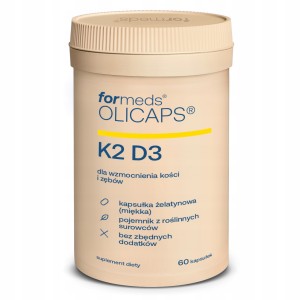 Formeds OLICAPS K2D3 – Witamina D3+K2 MK-7 Kości stawy odporność,