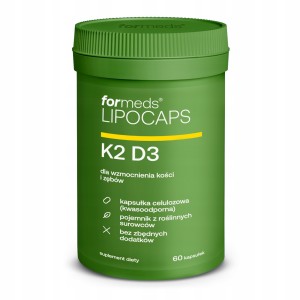 Formeds LIPOCAPS K2D3 Liposomalna witamina K2D3 60 kapsułek Odporność stawy kości
