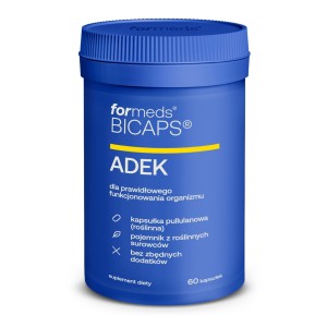 Formeds BICAPS ADEK Witaminy A, D3, E, K2 MK-7 60 kapsułek Odporność kości