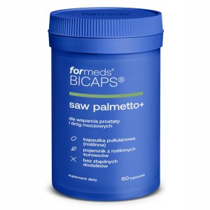 Formeds BICAPS saw palmetto+ Palma sabałowa + cynk D3 60 kapsułek