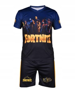 Fortnite strój komplet dziecięcy koszulka spodenki F12